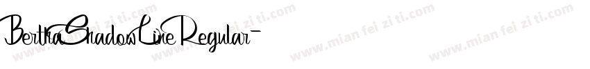 BerthaShadowLine Regular字体转换